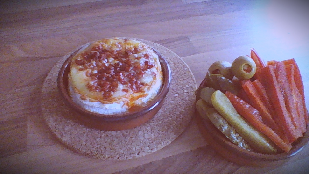 Baked camembert and chorizo with crudite.jpg