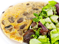 Low carb dinners can include moussaka, veg and cheese