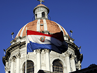 Paraguay is roughly 30 hours from the UK on a plane