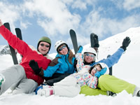 Skiing requires being mindful of the cold weather, which can impact blood glucose levels