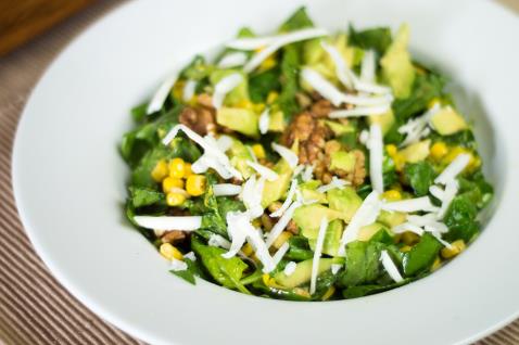 Goats Cheese Walnut and Avocado Salad