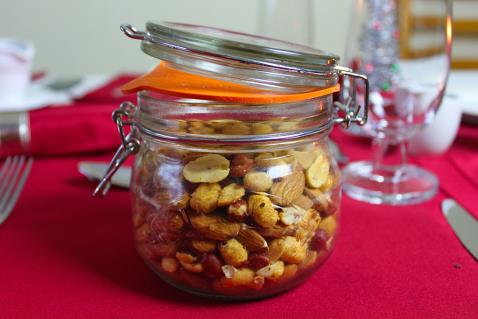 Maple Glazed Cocktail Nuts