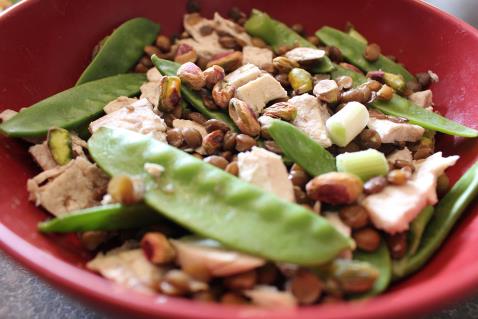 Nutty Chicken and Lentil Salad