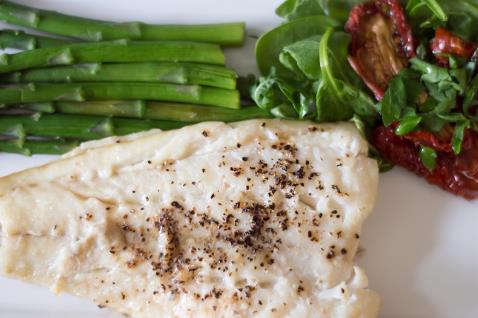 Peppery Cod with Mixed Veg