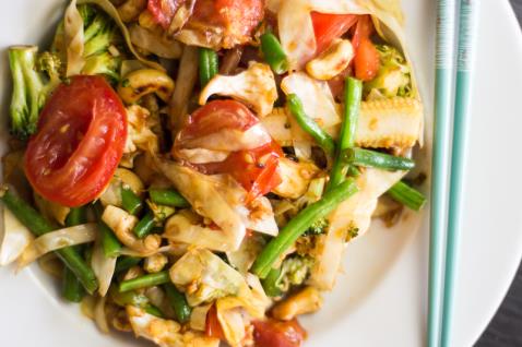 Stir Fried Vegetables with Cashews