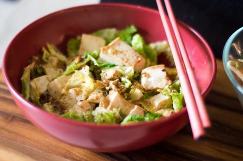 Szechuan Tofu with Cabbage