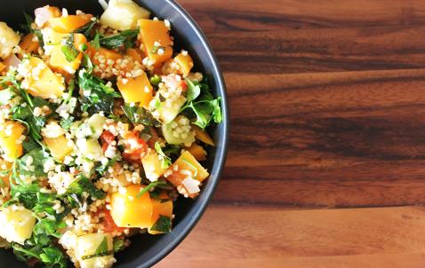 Tangy Veg and Bulgur Salad