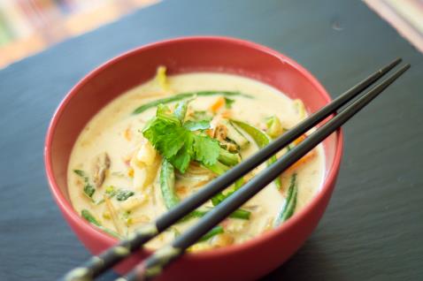 Thai Coconut and Mixed Veg Soup