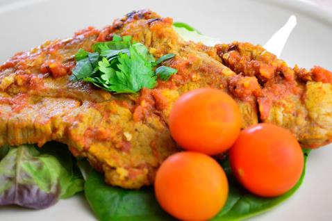 Lamb Steaks in a Tomato Sauce