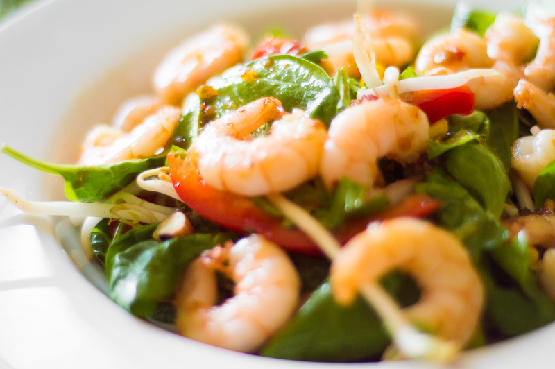 227 Szechuan Prawn and Green Salad (Chinese) (1)
