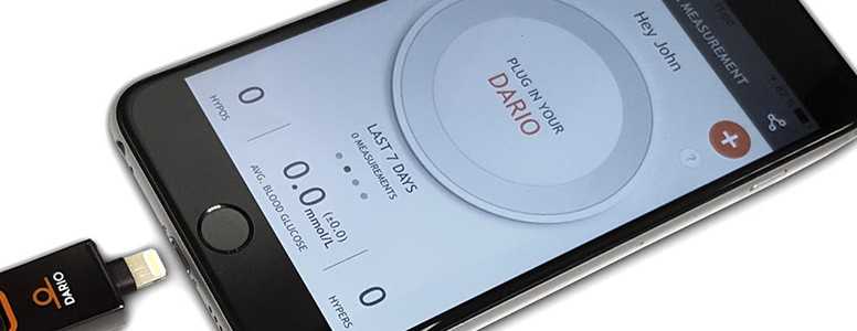 DARIO Blood Glucose Meter for use with I-Phone, Glucose Testing, Diabetes, Diagnostics